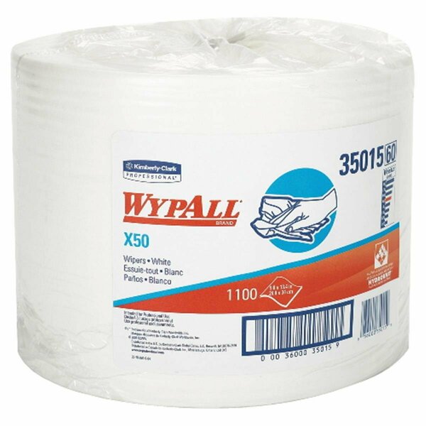 Beautyblade Wypall X50 Teri Wiper Jumbo Roll White, 1100PK BE3571424